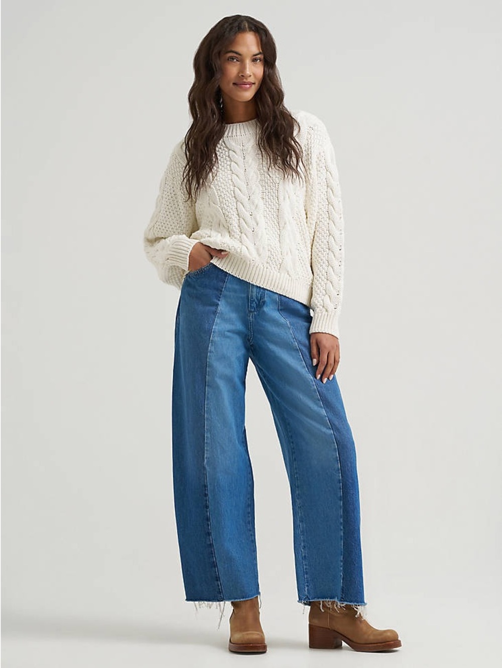 Wrangler Wide-Leg Blue Women's Jeans
